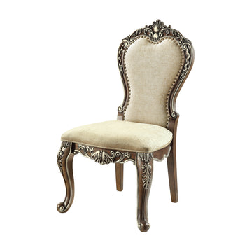 Latisha Side Chair Set 2 Antique Oak Finish Dn01358 Oak Solid Wood Mdf