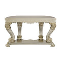 Danae Sofa Table Champagne & Gold Finish Lv01204 Gold Mdf