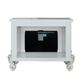 Versailles Fireplace Bone White Finish Ac01316 Antique White Solid Wood Mdf