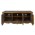 Latisha Tv Stand Antique Oak Finish Lv01413 Oak Solid Wood Mdf