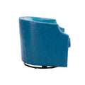 Coolmore Swivel Chair Living Room Chair Light Blue Primary Living Space Foam Pu Leather