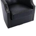 Coolmore Swivel Chair Living Room Chair Black Metal