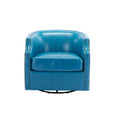 Coolmore Swivel Chair Living Room Chair Light Blue Primary Living Space Foam Pu Leather