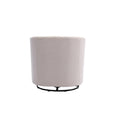 Coolmore Swivel Chair Living Room Chair Beige Metal