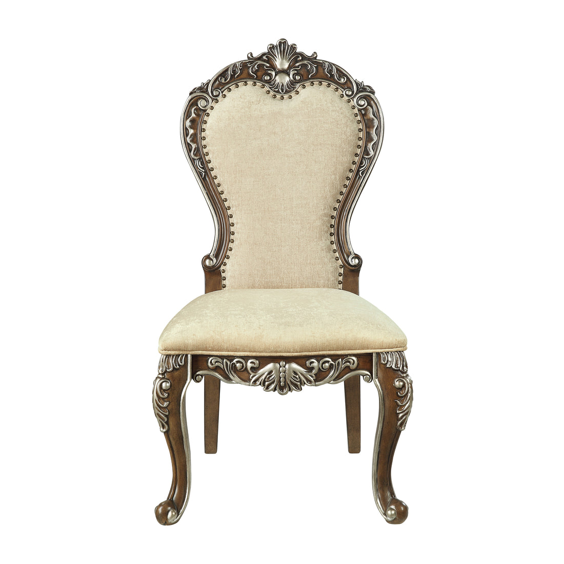 Latisha Side Chair Set 2 Antique Oak Finish Dn01358 Oak Solid Wood Mdf