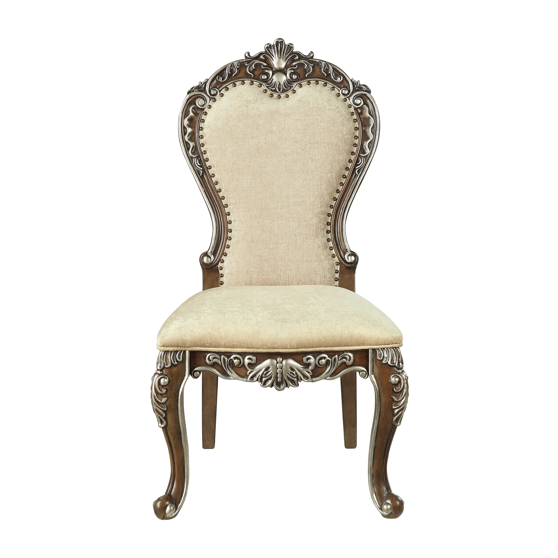 Latisha Side Chair Set 2 Antique Oak Finish Dn01358 Oak Solid Wood Mdf