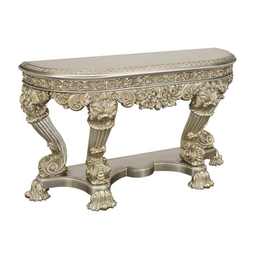 Danae Sofa Table Champagne & Gold Finish Lv01204 Gold Mdf