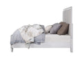 Katia Queen Bed Light Gray Linen, Rustic Gray & Weathered White Finish Bd00660Q Light Gray Linen