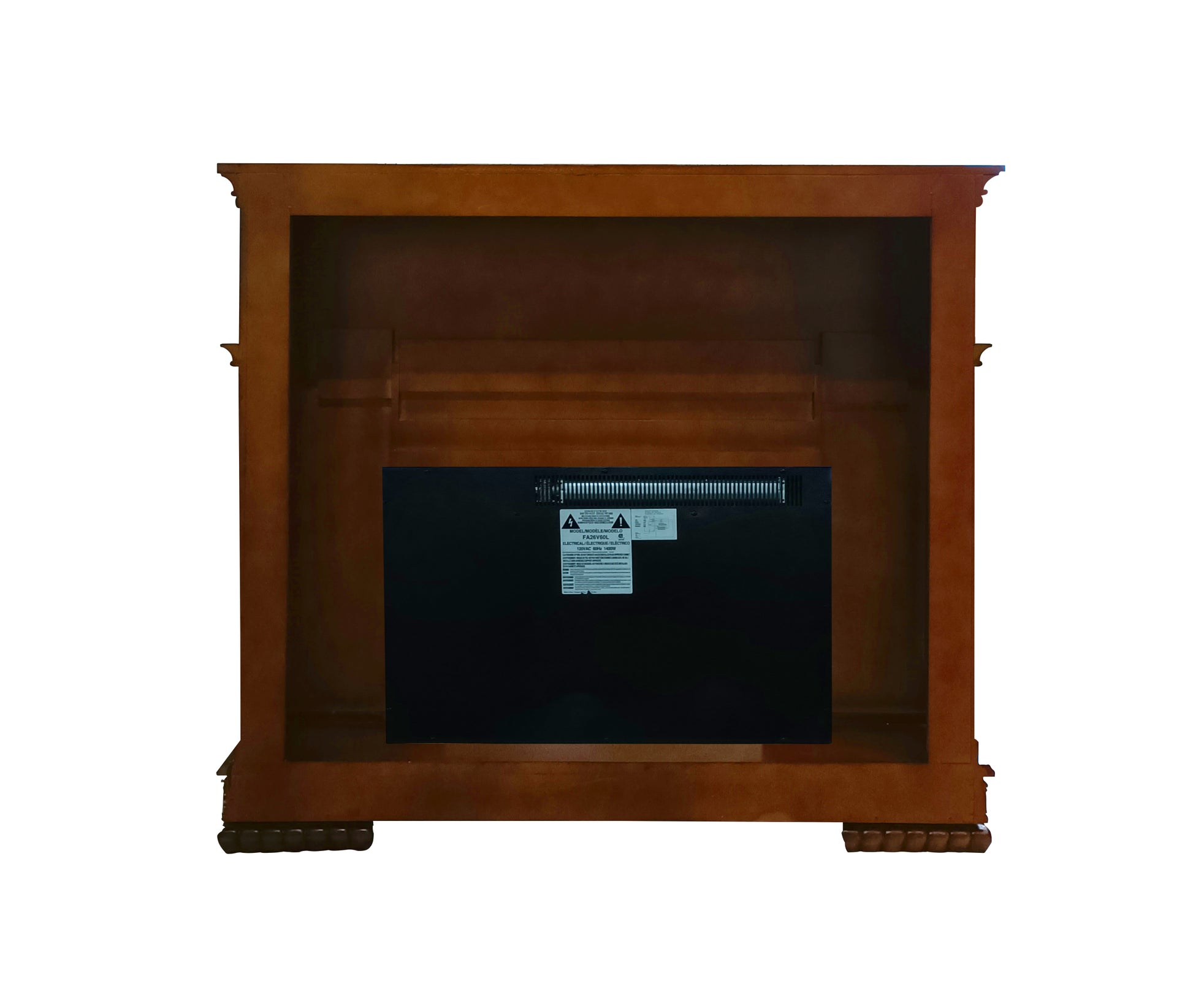 Vendome Fireplace Cherry Finish Ac01312 Cherry Solid Wood Mdf