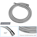 Dual Shower Head 10 Inch Wall Mounted Square Shower System With Rough In Valve,Chrome Chrome Stainless Steel
