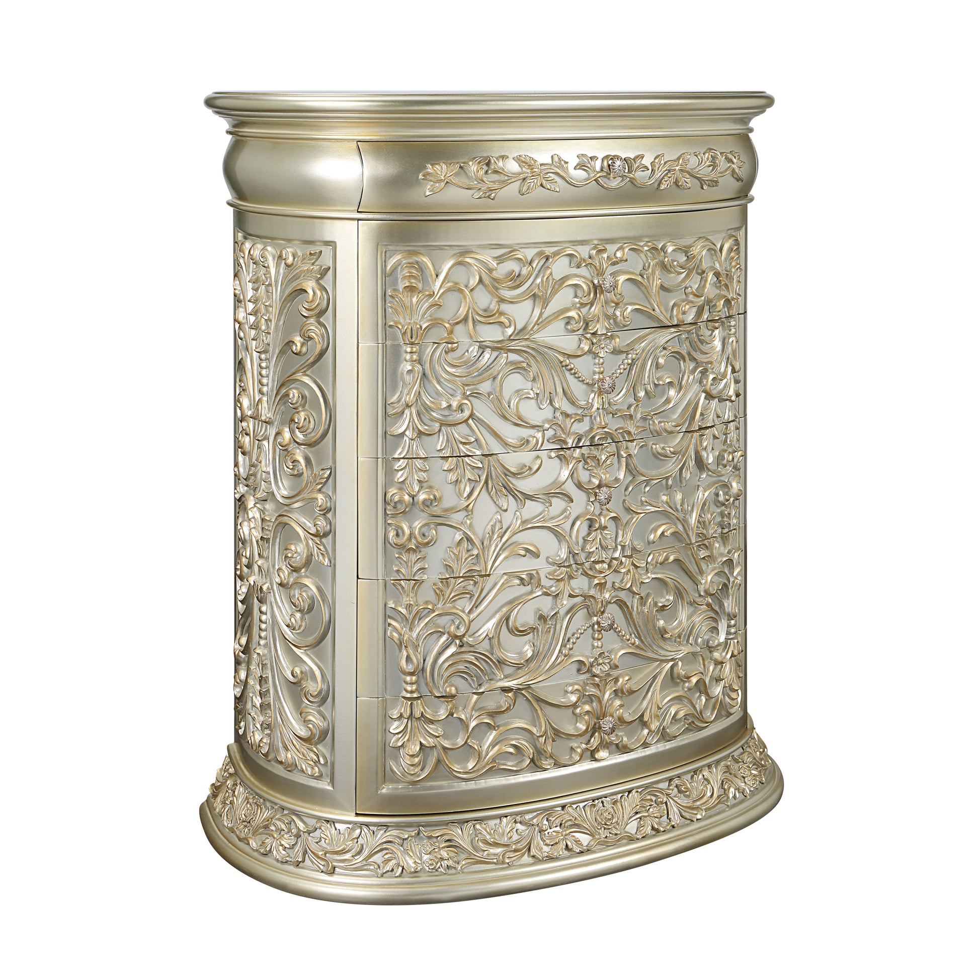 Sorina Chest Antique Gold Finish Bd01245 Gold Mdf