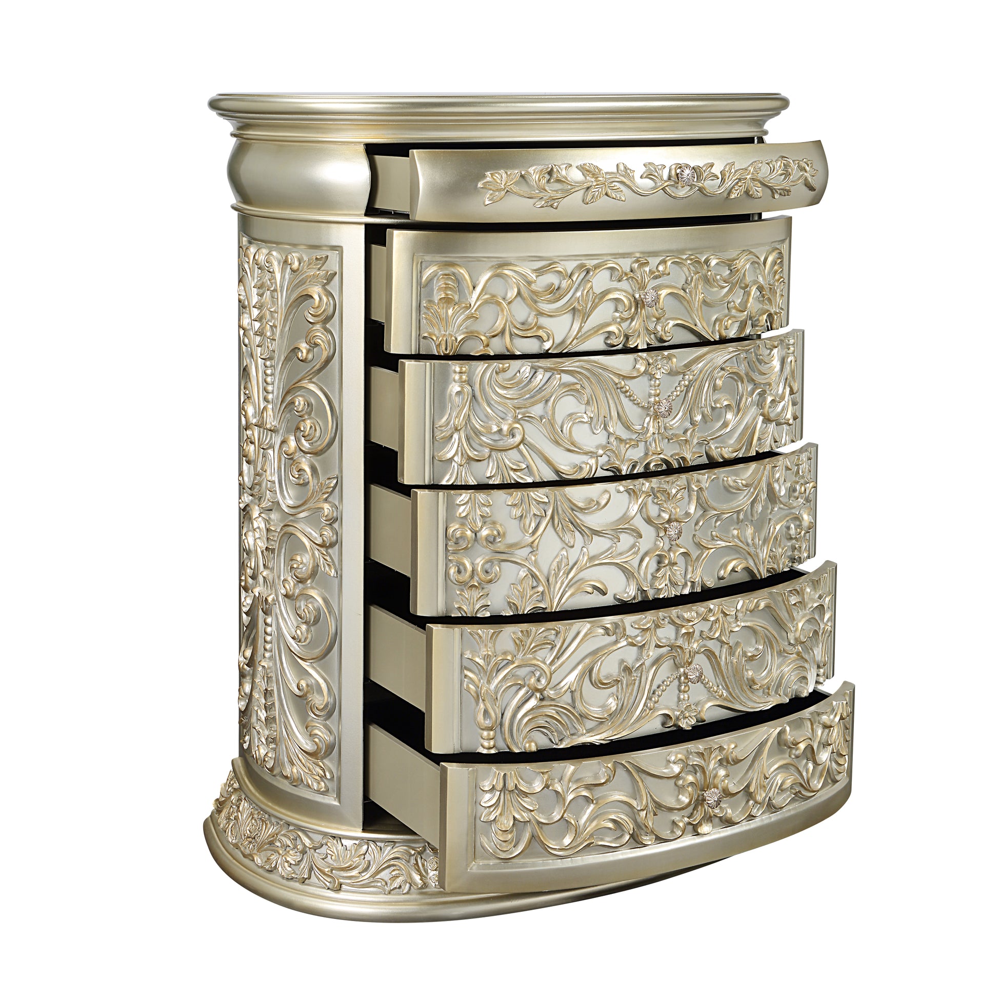 Sorina Chest Antique Gold Finish Bd01245 Gold Mdf