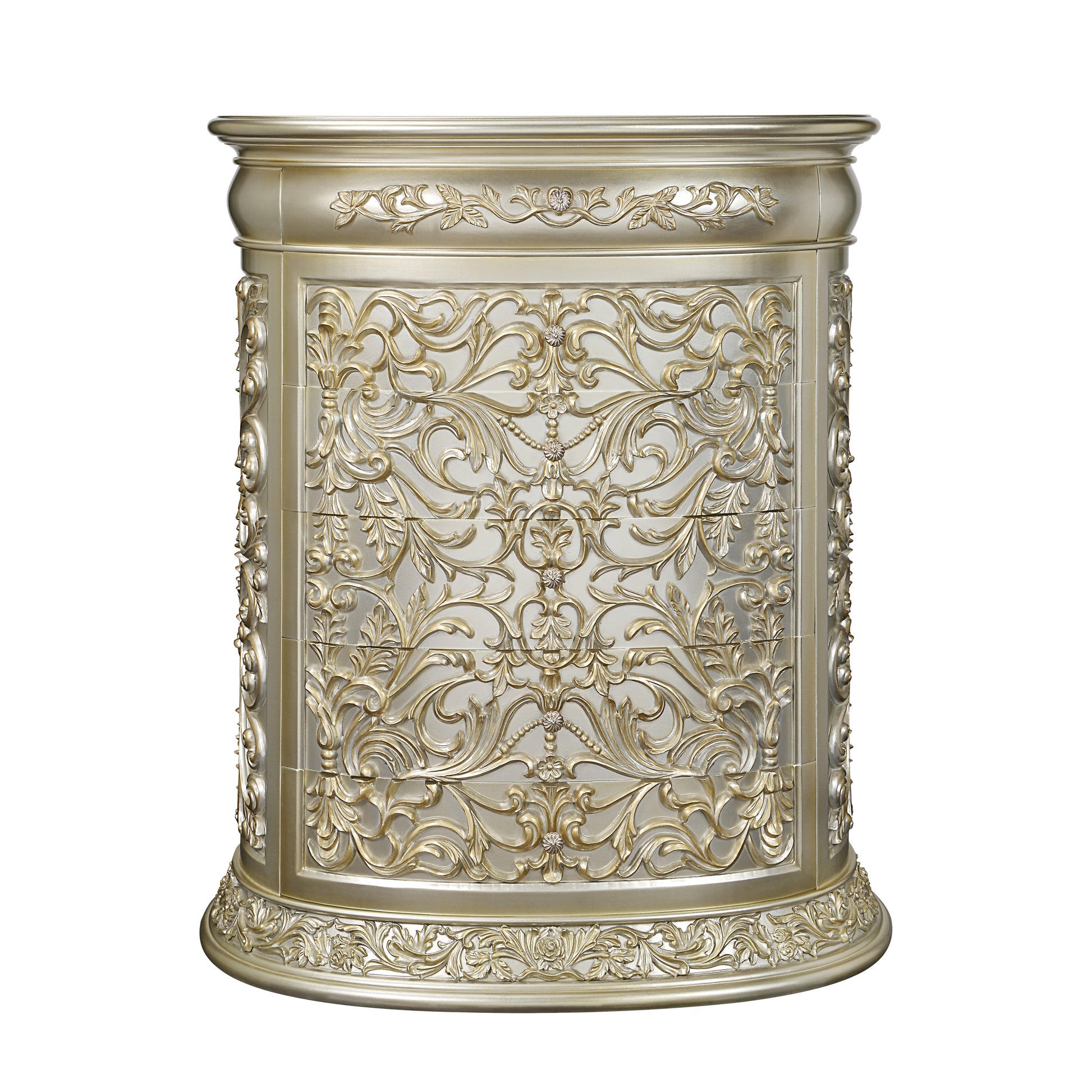 Sorina Chest Antique Gold Finish Bd01245 Gold Mdf