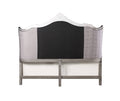 Ausonia Ck Bed Velvet & Antique Platinum Finish Bd00601Ck Antique Gray Velvet