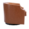 Coolmore Swivel Chair Living Room Chair Light Brown Metal