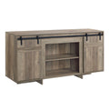 Bellarosa Tv Stand Same As 91608 Gray Washed Finish Lv01440 Oak Solid Wood