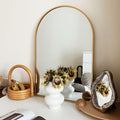 Gold 20*30In Metal Arch Mirror Gold Classic Mdf Glass Aluminium