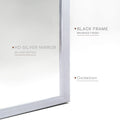 Silver 24*36In Metal Arch Mirror Silver Classic,Mission Mdf Glass Aluminium