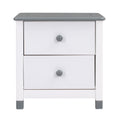 3 Pieces Bedroom Sets Full Size House Bed With Storage Headboard, Wooden Nightstand And Storage Dresser,Gray Gray Wood