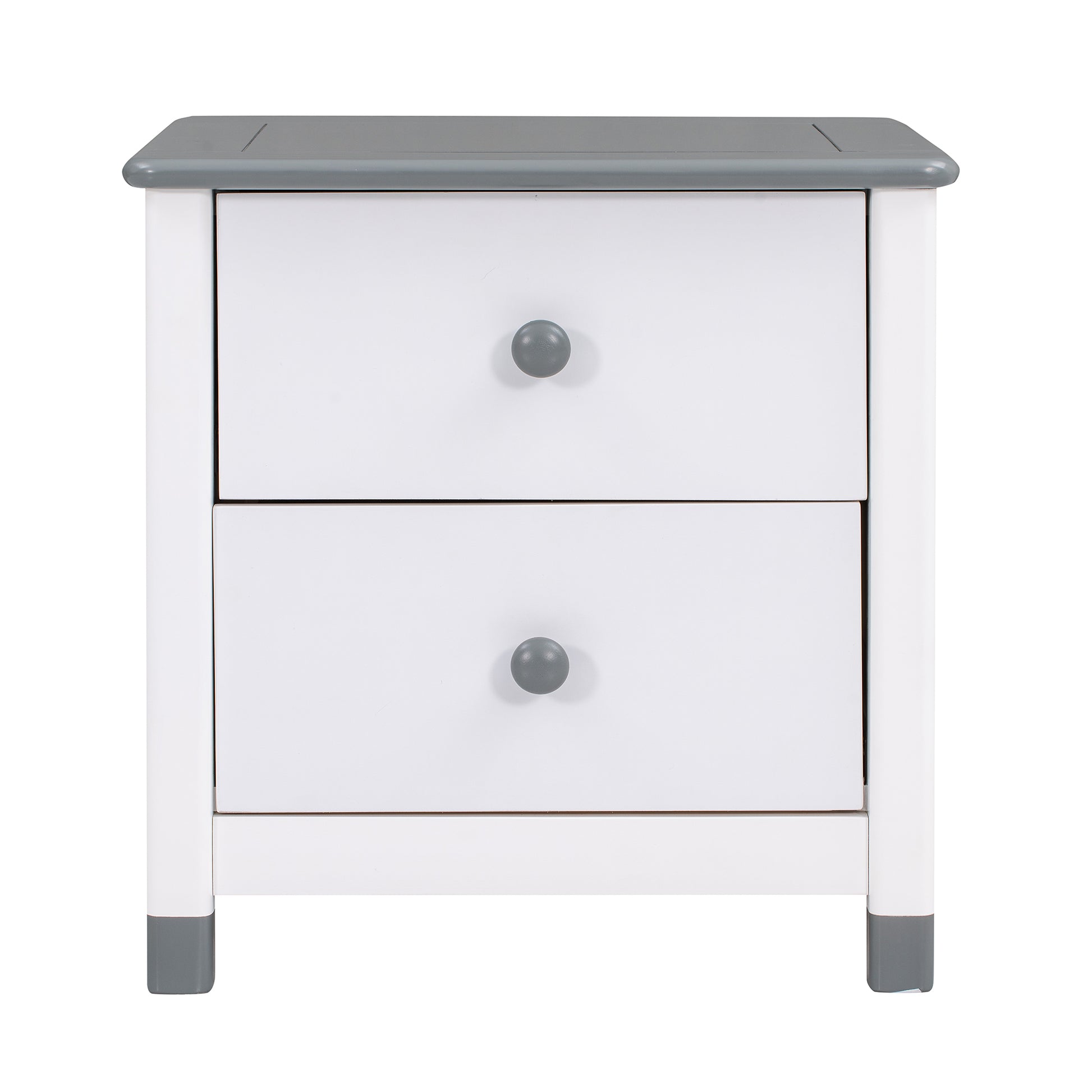 3 Pieces Bedroom Sets Twin Size House Bed With Storage Headboard, Wooden Nightstand And Storage Dresser,Gray Gray Wood
