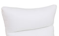 Modern Genuine Italian Leather Upholstered Loveseat White Foam Leather