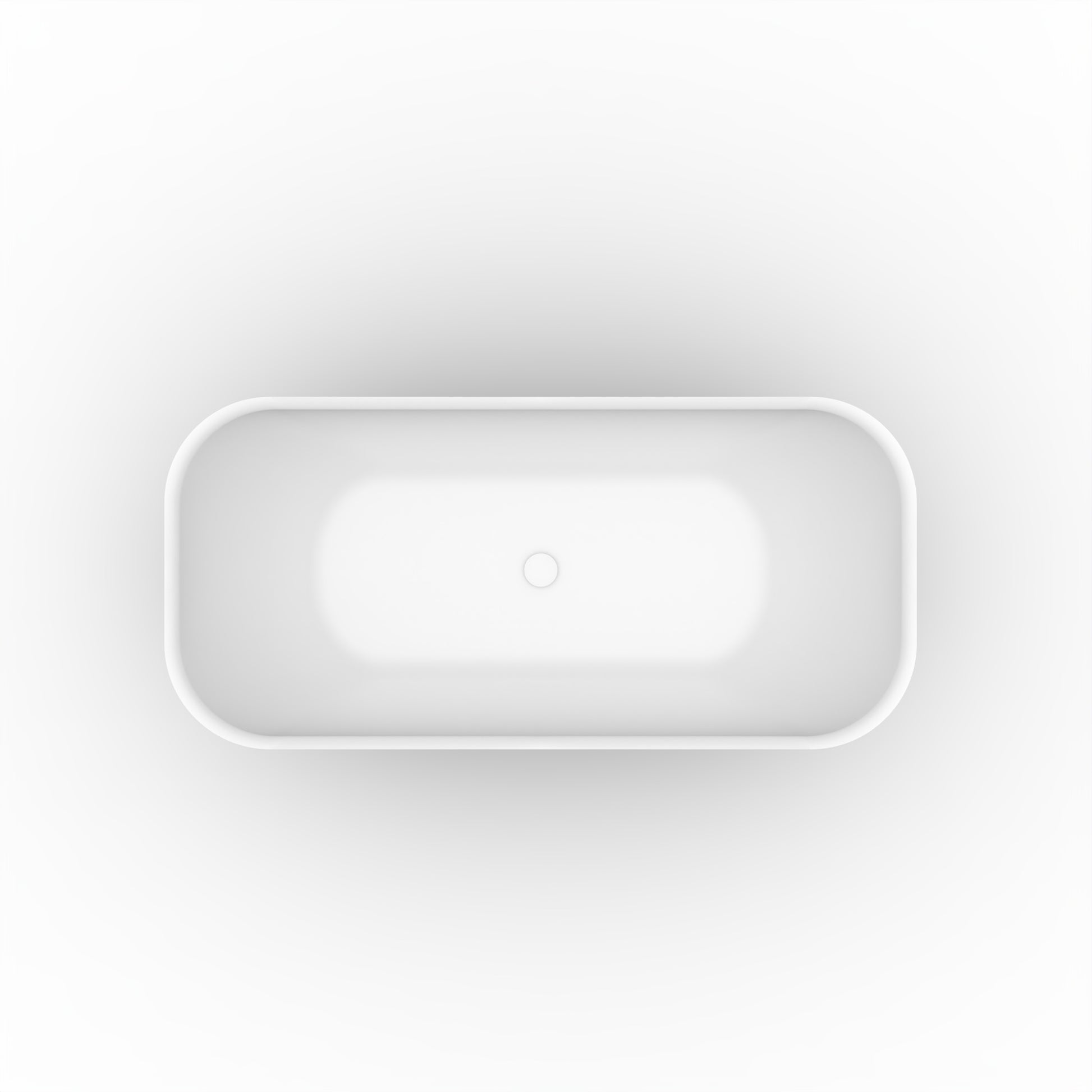 67" Freestanding Solid Surface Bathtub, Luxury Engineered Stone Resin Freestanding Soaking Bathtub With Overflow And Pop Up Drain For Contemporary Bathroom, Matte White 22S04 67 2 White Solid Surface