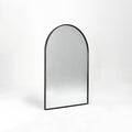 Black 24*36In Metal Arch Mirror Black Classic,Mission Mdf Glass Aluminium