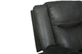 Transitional Leather Air Reclining Loveseat Gray Foam Leather