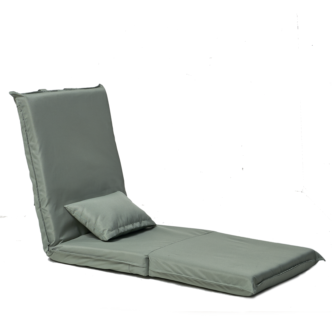 Foldable Portable Chair For Outdoor Travel, Picnic, Bbq,Camping Folding Adults With Carry Bag,Portable Chair For Outdoor Travel, Fourteen Position Adjustable Recliner Light Green Cotton Metal