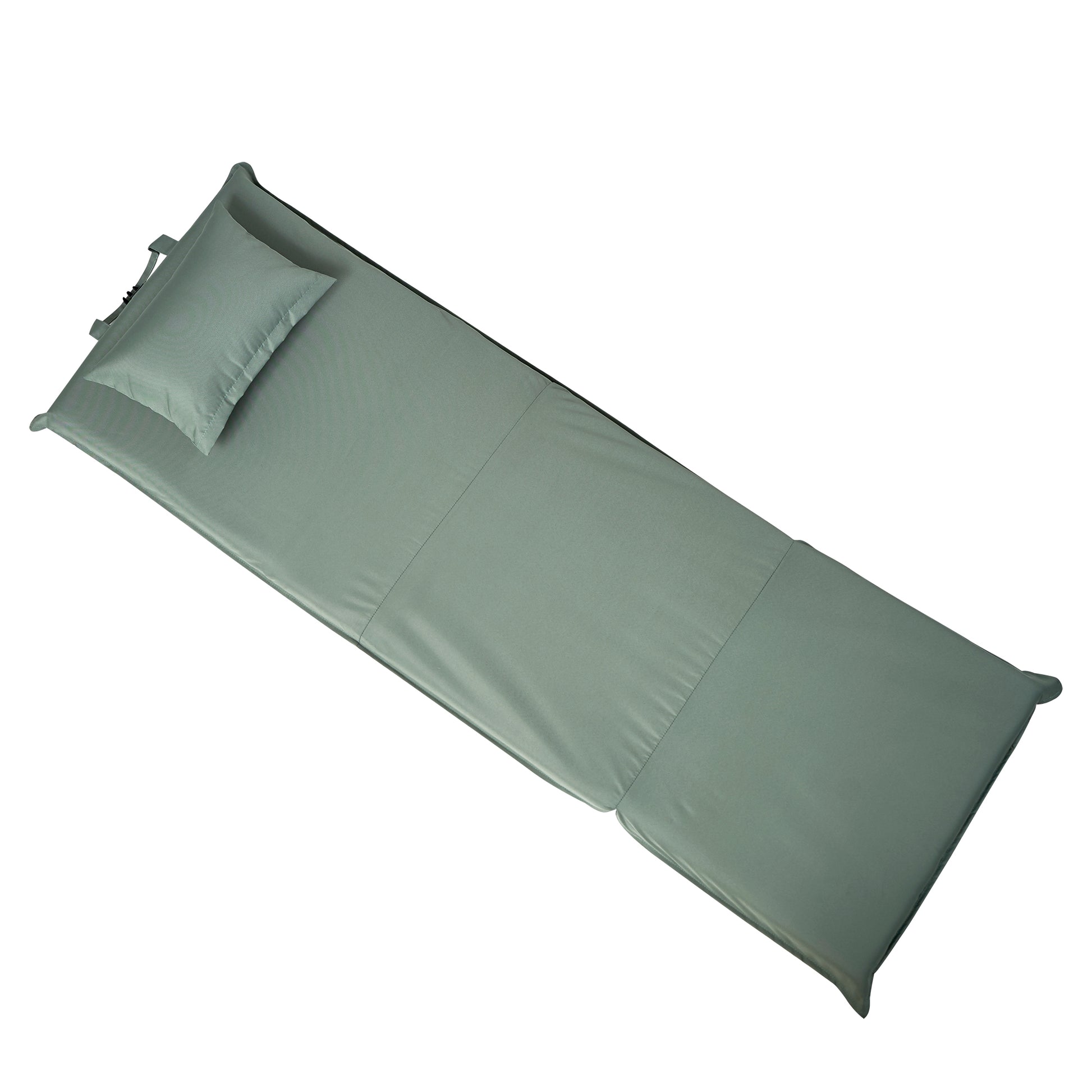 Foldable Portable Chair For Outdoor Travel, Picnic, Bbq,Camping Folding Adults With Carry Bag,Portable Chair For Outdoor Travel, Fourteen Position Adjustable Recliner Light Green Cotton Metal