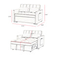 Off White Velvet Loveseat Sofa Bed Off White Wood Tufted Back Square Arms Foam Velvet 2 Seat