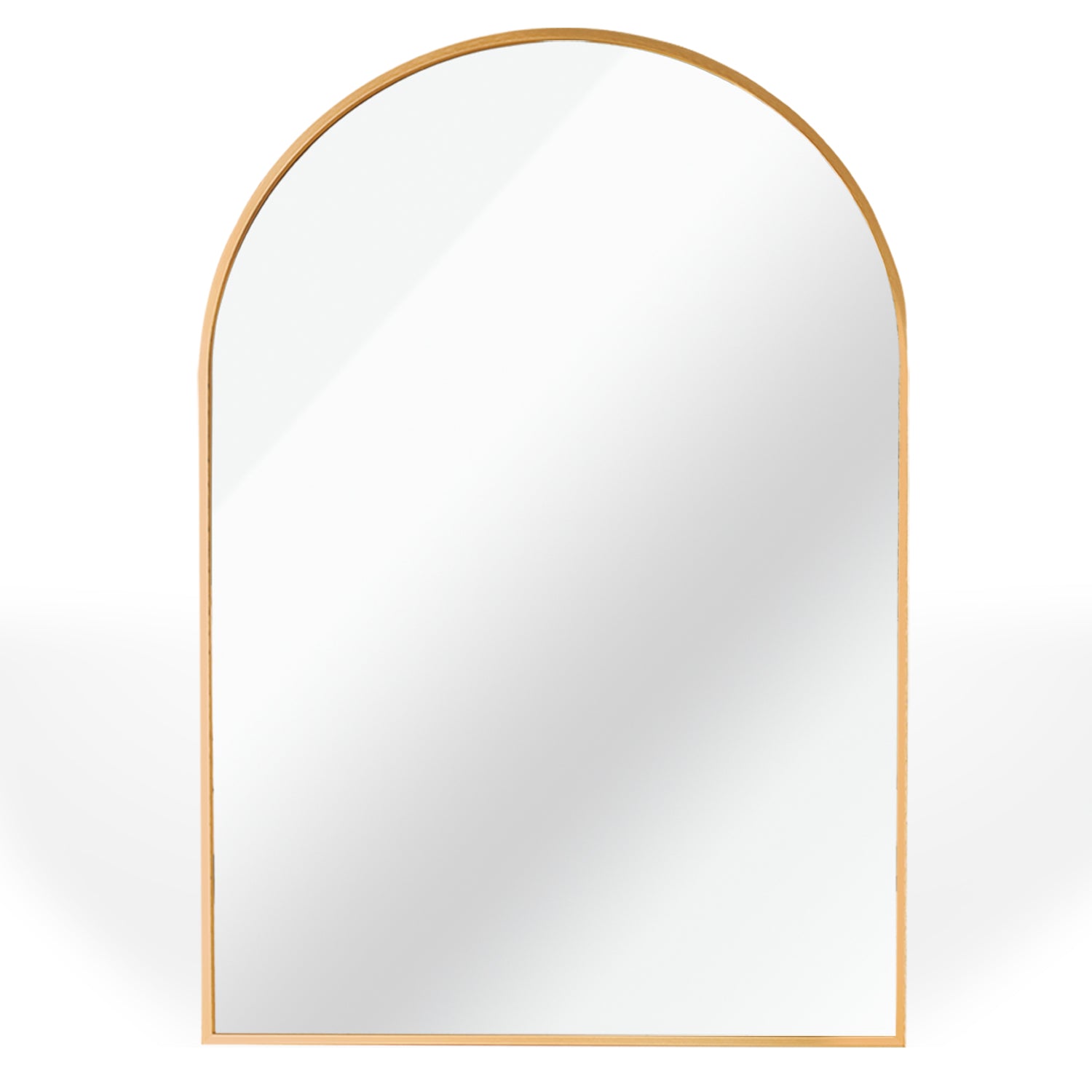 Gold 24*36In Metal Arch Mirror Gold Classic,Mission Mdf Glass Aluminium