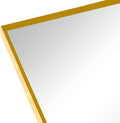 Gold 24*36In Metal Arch Mirror Gold Classic,Mission Mdf Glass Aluminium