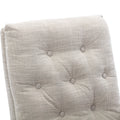 High Back Rocking Chair Nursery Chair .Comfortable Rocker Fabric Padded Seat .Modern High Back Armchair Light Gray Polyester