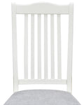 Mid Century 6 Piece Wood Dining Table Set, Kitchen Table Set With Drawer, Upholstered Chairs And Bench, Butter Milk White Wood Dining Room Solid Wood Rubberwood Rectangular Dining Table With Chair And Bench Upholstered Chair Wood Grey Solid Back Seats 6
