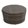 Kd Rattan Round Lounge With Canopy Bali Canopy Bed Outdoor, Wicker Outdoor Sofa Bed With Lift Coffee Table Navy Blue Cotton Steel