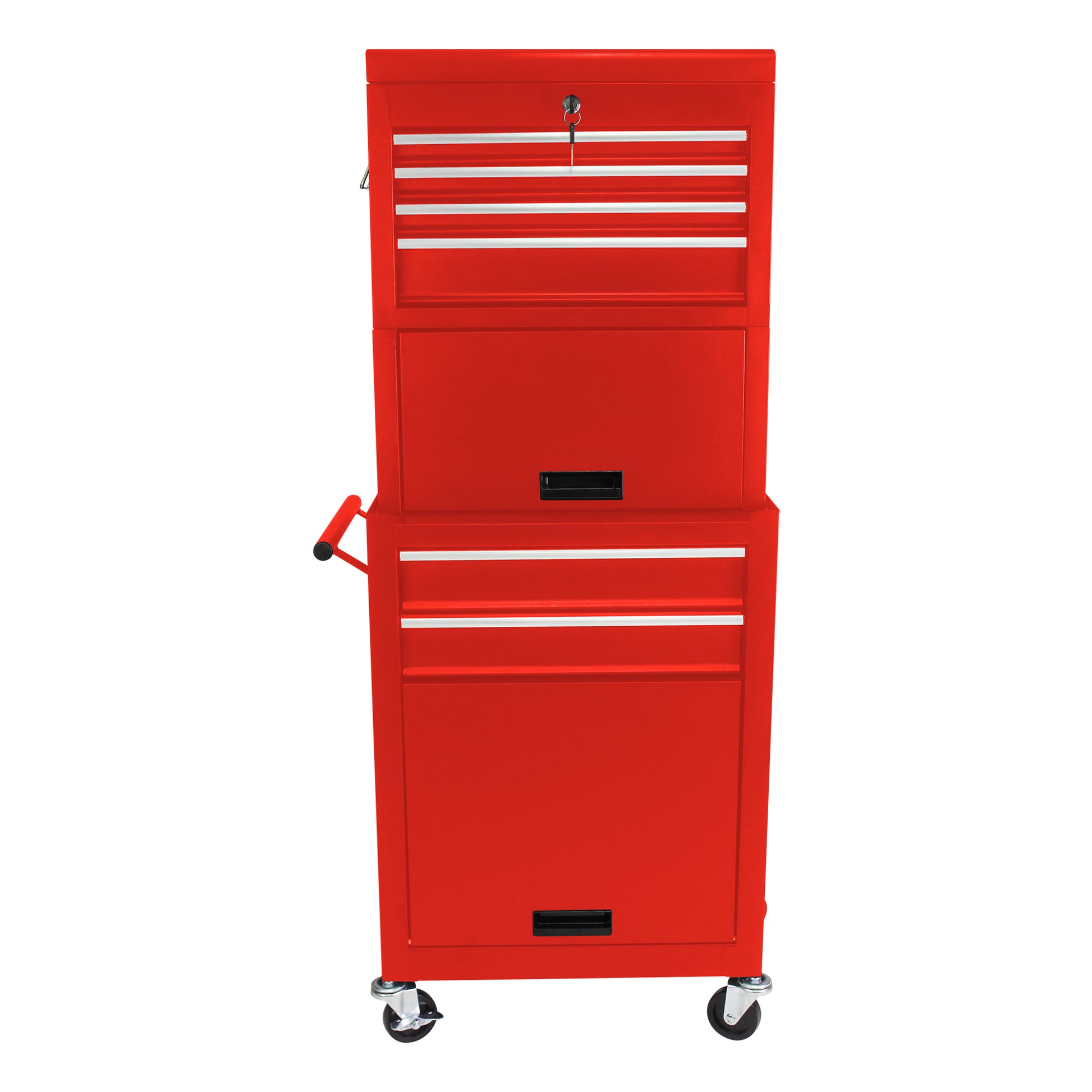 High Capacity Rolling Tool Chest With Wheels And Drawers, 6 Drawer Tool Storage Cabinet Red Red Steel