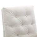 High Back Rocking Chair Nursery Chair .Comfortable Rocker Fabric Padded Seat .Modern High Back Armchair Beige Polyester