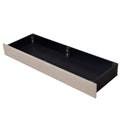 Queen Size Storage Bed Linen Upholstered Platform Bed With 3 Drawers Beige Beige Upholstered