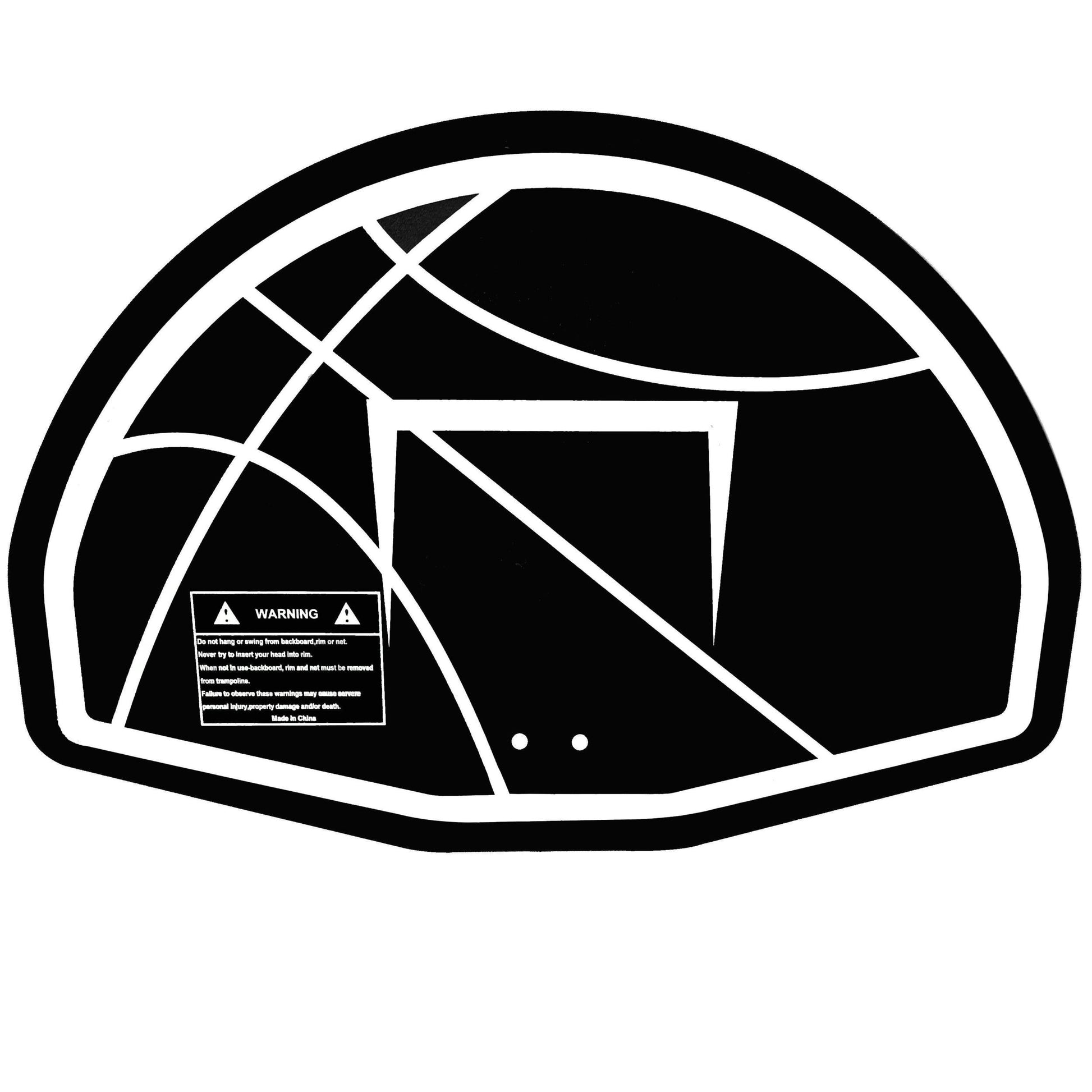 Td Basketball Hoop Black Plastic