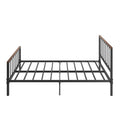 Metal Platform Bed Frame With Headboard And Footboard,Sturdy Metal Frame, No Box Spring Needed Full Full Black Metal