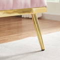 Pink 2 Seater Sofa Pink Wood Tufted Back Velvet 2 Seat
