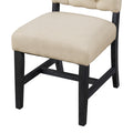 Retro Style Dining Chair Set With 4 Upholstered Chairs For Dining Room And Living Room Espresso Espresso Solid Wood