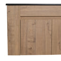 30 Inch Bathroom Vanity With Black Ceramic Basin And Adjust Open Shelf Kd Packing Imitative Oak Plywood