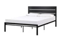 Black Metal Frame Full Size Bed 1Pc Full Black Metal Bedroom Metal