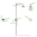 Wall Mounted Shower Faucet In Chrome Valve Included Chrome Brass