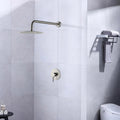 Wall Mounted Shower Faucet In Brushed Nickel Valve Included Brushed Nickel Brass