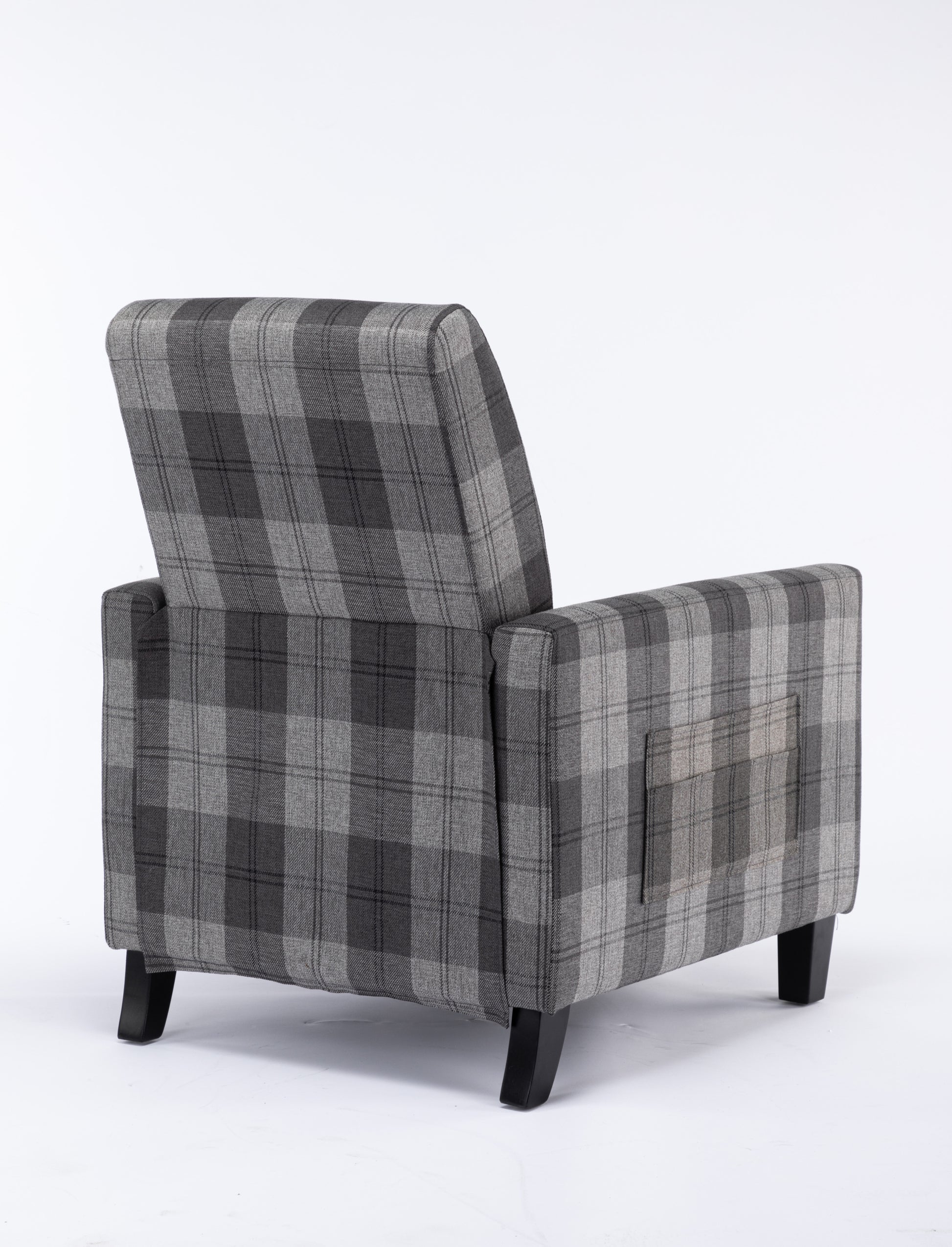 Grey Recline Chair,The Cloth Chair Is Convenient For Home Use, Comfortable And The Cushion Is Soft,Easy To Adjust Backrest Angle Grey Mix Textile