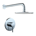 Wall Mounted Shower Faucet In Chrome Valve Included Chrome Brass