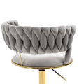 Coolmore Home Office Desk Chair, Vanity Chair, Modern Adjustable Home Computer Executive Chair Swivel Task Chair For Small Space, Living Room, Make Up, Studying Gray Polyester